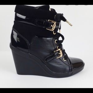 Michael Kors Black Wedge Boots